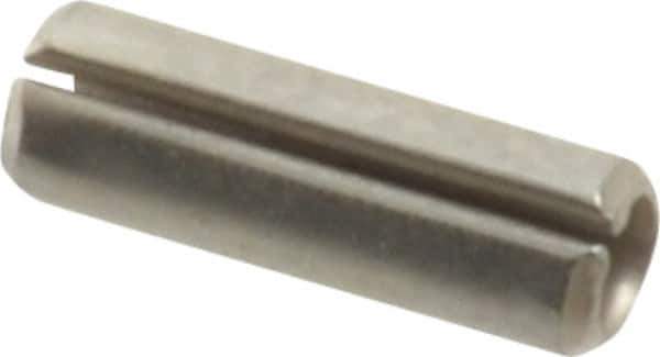 Value Collection - 3/32" Diam x 5/16" Long Slotted Spring Pin - Grade 420 Stainless Steel, Bright Finish - USA Tool & Supply