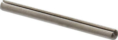 Made in USA - 3/32" Diam x 1-1/8" Long Slotted Spring Pin - Grade 420 Stainless Steel, Bright Finish - USA Tool & Supply
