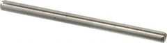 Made in USA - 3/32" Diam x 1-1/2" Long Slotted Spring Pin - Grade 420 Stainless Steel, Bright Finish - USA Tool & Supply