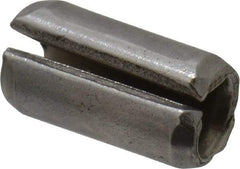 Made in USA - 1/8" Diam x 1/4" Long Slotted Spring Pin - Grade 420 Stainless Steel, Bright Finish - USA Tool & Supply
