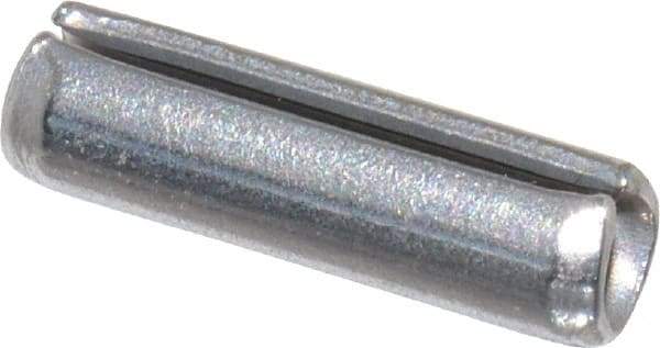 Made in USA - 1/8" Diam x 7/16" Long Slotted Spring Pin - Grade 420 Stainless Steel, Bright Finish - USA Tool & Supply