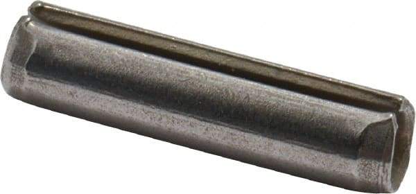 Made in USA - 1/8" Diam x 1/2" Long Slotted Spring Pin - Grade 420 Stainless Steel, Bright Finish - USA Tool & Supply