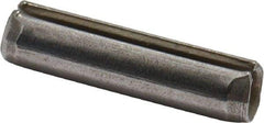 Made in USA - 1/8" Diam x 1/2" Long Slotted Spring Pin - Grade 420 Stainless Steel, Bright Finish - USA Tool & Supply