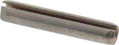 Made in USA - 1/8" Diam x 11/16" Long Slotted Spring Pin - Grade 420 Stainless Steel, Bright Finish - USA Tool & Supply