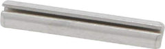 Made in USA - 1/8" Diam x 3/4" Long Slotted Spring Pin - Grade 420 Stainless Steel, Bright Finish - USA Tool & Supply