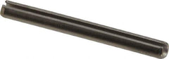 Made in USA - 1/8" Diam x 1-1/4" Long Slotted Spring Pin - Grade 420 Stainless Steel, Bright Finish - USA Tool & Supply