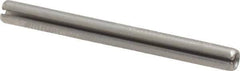 Made in USA - 1/8" Diam x 1-3/8" Long Slotted Spring Pin - Grade 420 Stainless Steel, Bright Finish - USA Tool & Supply