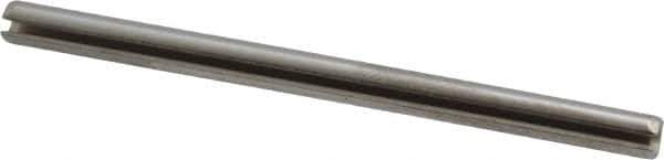 Made in USA - 1/8" Diam x 2" Long Slotted Spring Pin - Grade 420 Stainless Steel, Bright Finish - USA Tool & Supply