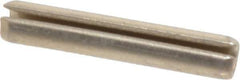 Made in USA - 5/32" Diam x 7/8" Long Slotted Spring Pin - Grade 420 Stainless Steel, Bright Finish - USA Tool & Supply
