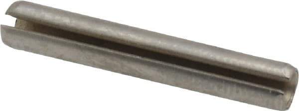 Made in USA - 5/32" Diam x 1" Long Slotted Spring Pin - Grade 420 Stainless Steel, Bright Finish - USA Tool & Supply
