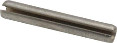 Made in USA - 5/32" Diam x 1" Long Slotted Spring Pin - Grade 420 Stainless Steel, Bright Finish - USA Tool & Supply