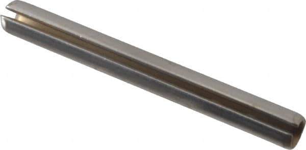 Made in USA - 5/32" Diam x 1-1/2" Long Slotted Spring Pin - Grade 420 Stainless Steel - USA Tool & Supply