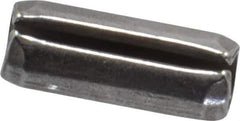 Made in USA - 3/16" Diam x 1/2" Long Slotted Spring Pin - Grade 420 Stainless Steel, Bright Finish - USA Tool & Supply