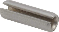 Made in USA - 3/16" Diam x 9/16" Long Slotted Spring Pin - Grade 420 Stainless Steel, Bright Finish - USA Tool & Supply