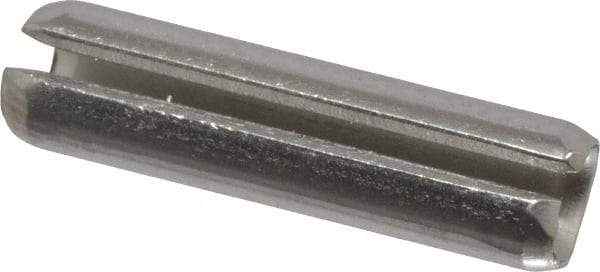 Made in USA - 3/16" Diam x 3/4" Long Slotted Spring Pin - Grade 420 Stainless Steel, Bright Finish - USA Tool & Supply