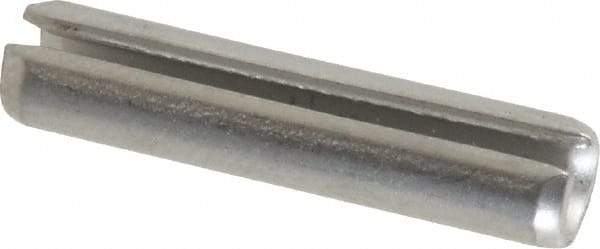 Made in USA - 3/16" Diam x 7/8" Long Slotted Spring Pin - Grade 420 Stainless Steel, Bright Finish - USA Tool & Supply