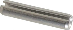 Made in USA - 3/16" Diam x 7/8" Long Slotted Spring Pin - Grade 420 Stainless Steel, Bright Finish - USA Tool & Supply