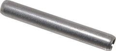 Made in USA - 3/16" Diam x 1-3/8" Long Slotted Spring Pin - Grade 420 Stainless Steel, Bright Finish - USA Tool & Supply