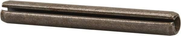 Made in USA - 3/16" Diam x 1-1/2" Long Slotted Spring Pin - Grade 420 Stainless Steel, Bright Finish - USA Tool & Supply
