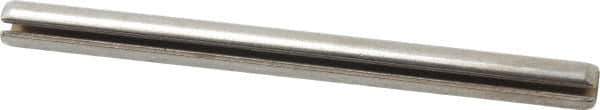 Made in USA - 3/16" Diam x 2-1/2" Long Slotted Spring Pin - Grade 420 Stainless Steel, Bright Finish - USA Tool & Supply