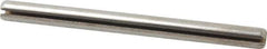 Made in USA - 3/16" Diam x 2-1/2" Long Slotted Spring Pin - Grade 420 Stainless Steel, Bright Finish - USA Tool & Supply