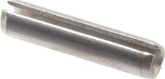 Made in USA - 7/32" Diam x 1" Long Slotted Spring Pin - Grade 420 Stainless Steel, Bright Finish - USA Tool & Supply
