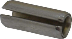Made in USA - 1/4" Diam x 5/8" Long Slotted Spring Pin - Grade 420 Stainless Steel, Bright Finish - USA Tool & Supply