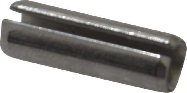 Made in USA - 1/4" Diam x 3/4" Long Slotted Spring Pin - Grade 420 Stainless Steel, Bright Finish - USA Tool & Supply