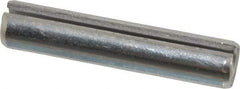 Made in USA - 1/4" Diam x 1-1/4" Long Slotted Spring Pin - Grade 420 Stainless Steel, Bright Finish - USA Tool & Supply