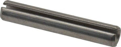 Made in USA - 1/4" Diam x 1-1/2" Long Slotted Spring Pin - Grade 420 Stainless Steel, Bright Finish - USA Tool & Supply