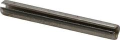 Made in USA - 1/4" Diam x 2" Long Slotted Spring Pin - Grade 420 Stainless Steel, Bright Finish - USA Tool & Supply