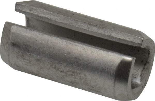 Value Collection - 3/8" Diam x 3/4" Long Slotted Spring Pin - Grade 420 Stainless Steel, Bright Finish - USA Tool & Supply