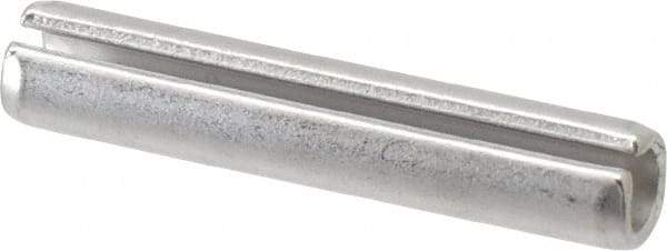 Made in USA - 3/8" Diam x 2" Long Slotted Spring Pin - Grade 420 Stainless Steel, Bright Finish - USA Tool & Supply