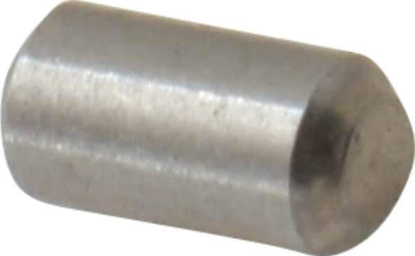 Value Collection - 3/32" Diam x 3/16" Pin Length 18-8 Stainless Steel Standard Dowel Pin - Bright Finish - USA Tool & Supply