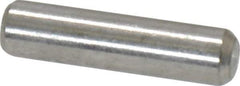 Value Collection - 1/8" Diam x 1/2" Pin Length 18-8 Stainless Steel Standard Dowel Pin - Bright Finish - USA Tool & Supply