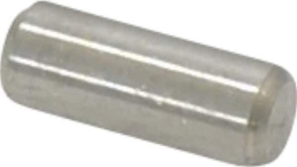 Value Collection - 3/16" Diam x 1/2" Pin Length 18-8 Stainless Steel Standard Dowel Pin - Bright Finish - USA Tool & Supply