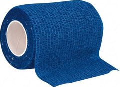 North - 5 Yd Long x 3" Wide, General Purpose Wrap - Blue, Nonwoven Bandage - USA Tool & Supply