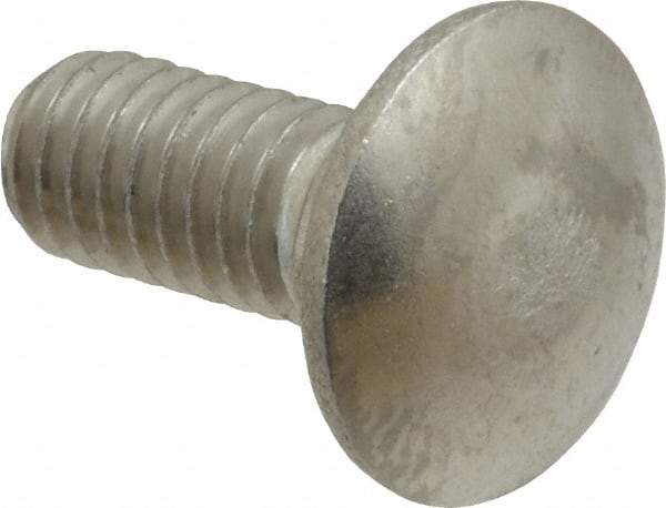 Value Collection - 5/16-18 UNC 3/4" Length Under Head, Standard Square Neck, Carriage Bolt - 18-8 Stainless Steel, Uncoated - USA Tool & Supply