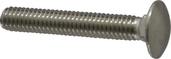 Value Collection - 5/16-18 UNC 2" Length Under Head, Standard Square Neck, Carriage Bolt - 18-8 Stainless Steel, Uncoated - USA Tool & Supply