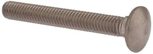 Value Collection - 5/16-18 UNC 2-1/2" Length Under Head, Standard Square Neck, Carriage Bolt - 18-8 Stainless Steel, Uncoated - USA Tool & Supply