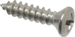 Value Collection - #4 Oval Head Phillips Sheet Metal Screw - Stainless Steel, 1/2" OAL, Grade 18-8 - USA Tool & Supply