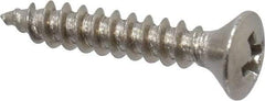 Value Collection - #4 Oval Head Phillips Sheet Metal Screw - Stainless Steel, 5/8" OAL, Grade 18-8 - USA Tool & Supply