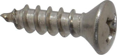 Value Collection - #8 Oval Head Phillips Sheet Metal Screw - Stainless Steel, 5/8" OAL, Grade 18-8 - USA Tool & Supply