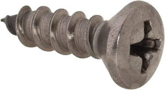 Value Collection - #10 Oval Head Phillips Sheet Metal Screw - Stainless Steel, 5/8" OAL, Grade 18-8 - USA Tool & Supply