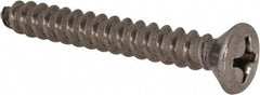 Value Collection - #14 Oval Head Phillips Sheet Metal Screw - Stainless Steel, 2" OAL, Grade 18-8 - USA Tool & Supply