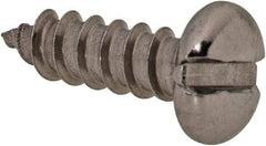 Value Collection - #4 Pan Head Slotted Sheet Metal Screw - Stainless Steel, 3/8" Length Under Head, Grade 18-8 - USA Tool & Supply