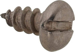 Value Collection - #8 Pan Head Slotted Sheet Metal Screw - Stainless Steel, 3/8" Length Under Head, Grade 18-8 - USA Tool & Supply