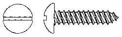 Value Collection - #8 Round Head Slotted Sheet Metal Screw - Stainless Steel, 1" Length Under Head, Grade 18-8 - USA Tool & Supply