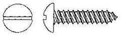Value Collection - #10 Round Head Slotted Sheet Metal Screw - Stainless Steel, 1" Length Under Head, Grade 18-8 - USA Tool & Supply