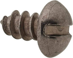 Value Collection - #10 Round Head Slotted Sheet Metal Screw - Stainless Steel, 3/8" Length Under Head, Grade 18-8 - USA Tool & Supply